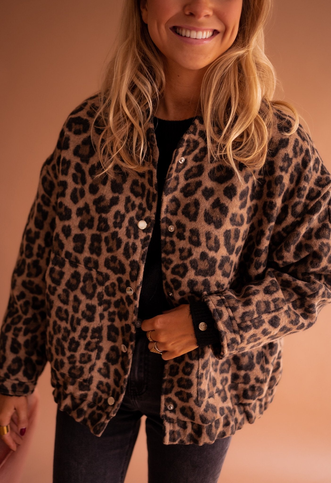 Dames Jasje Met Gedessineerde Print Trendy Pasvorm - Mode Vibes
