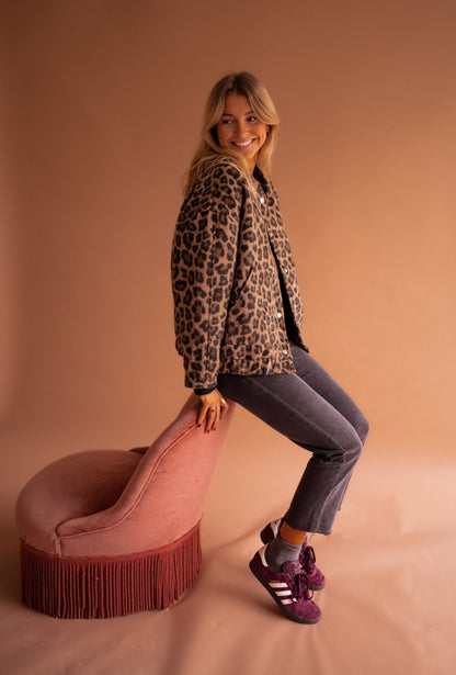 Dames Jasje Met Gedessineerde Print Trendy Pasvorm