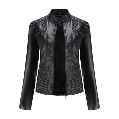 Leren Jack Dames Verfijnd en Stijlvol - Mode Vibes