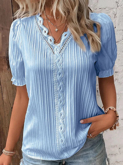 Clarisse Elegante Kanten Blouse voor Stijlvolle Dames