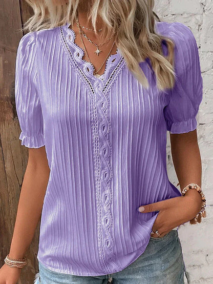 Clarisse Elegante Kanten Blouse voor Stijlvolle Dames