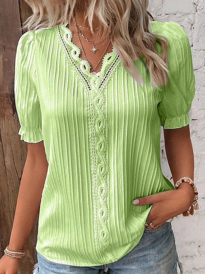 Clarisse Elegante Kanten Blouse voor Stijlvolle Dames