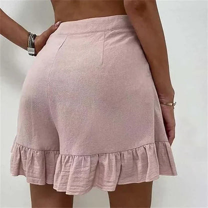 Vrouwelijke Geplooide Short Casual Zomerbroek