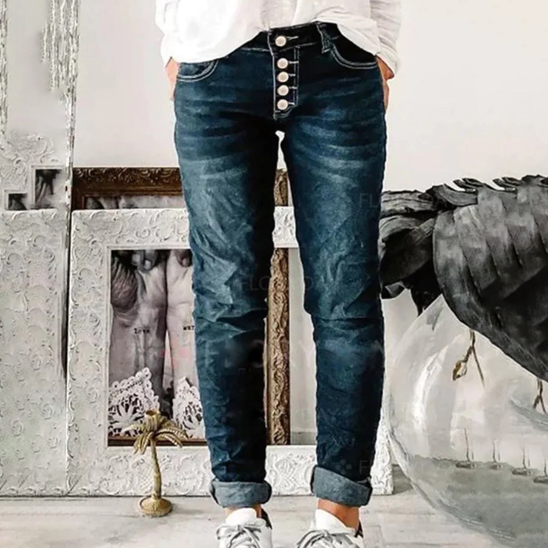 Damesbroek Stijlvolle Slimfit Broek voor Vrouw - Mode Vibes