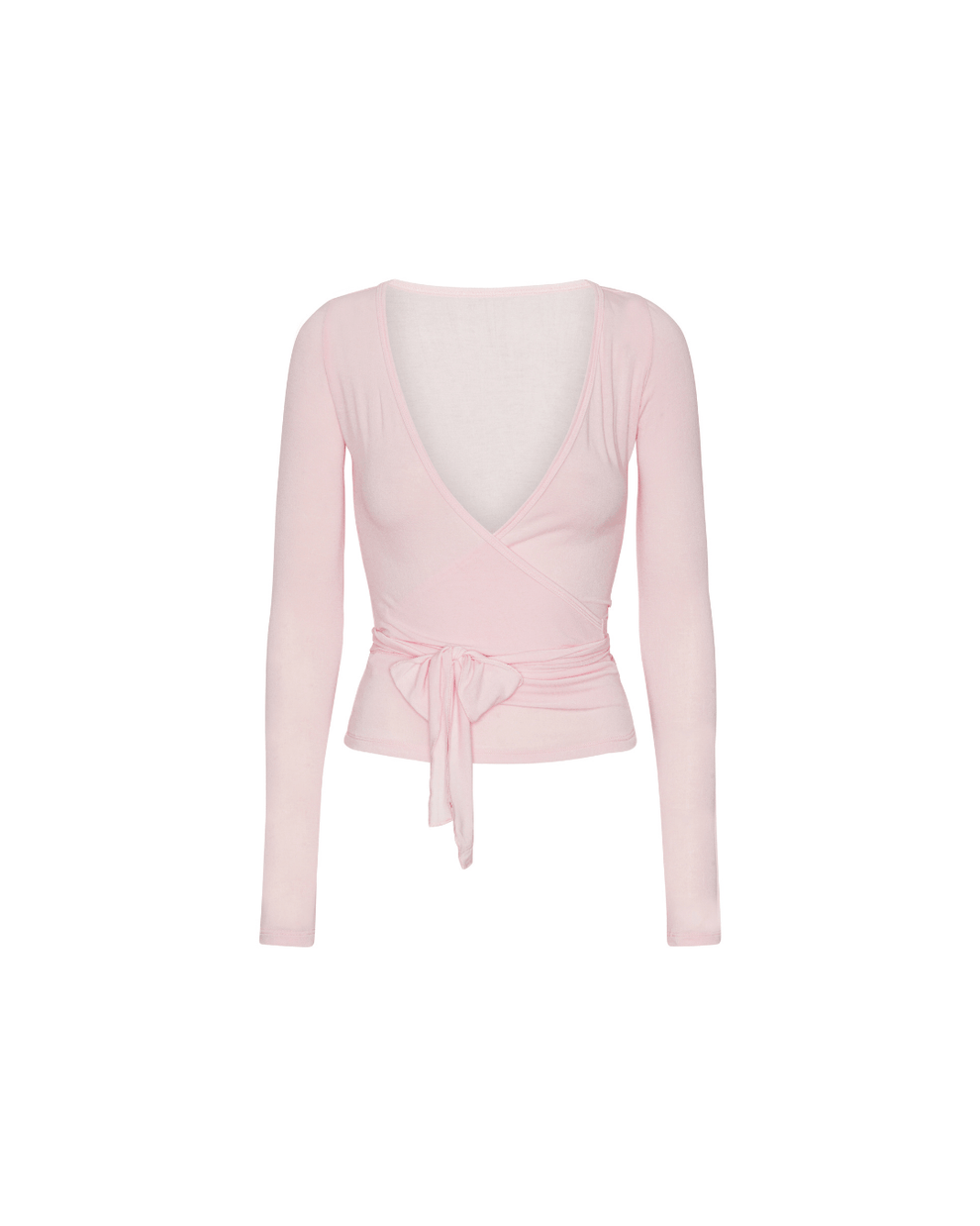 Vrouwelijke Wikkelblouse met Verstelbare Linten Elegant Design