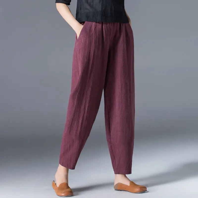 Vrouwen Broek Katoenen Bloomers Comfortabele Zomerbroek - Mode Vibes