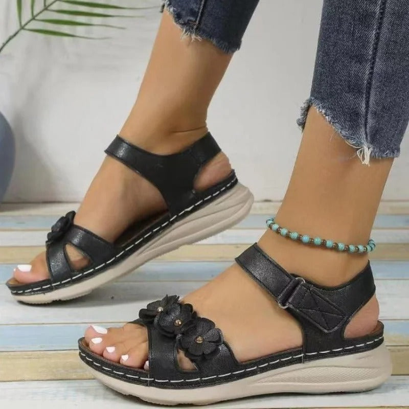 Dames Sandalen Bloemen Zomerpumps - Mode Vibes