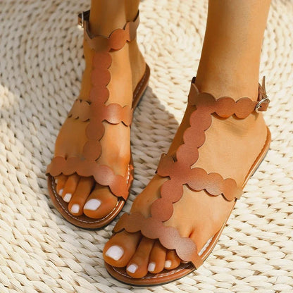 Sandalen met Hoge Hak en Brede Banden - Mode Vibes