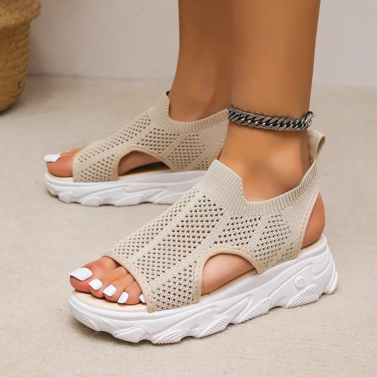 Vrouwelijke Sandalen Open Teen Zomerklassieker - Mode Vibes