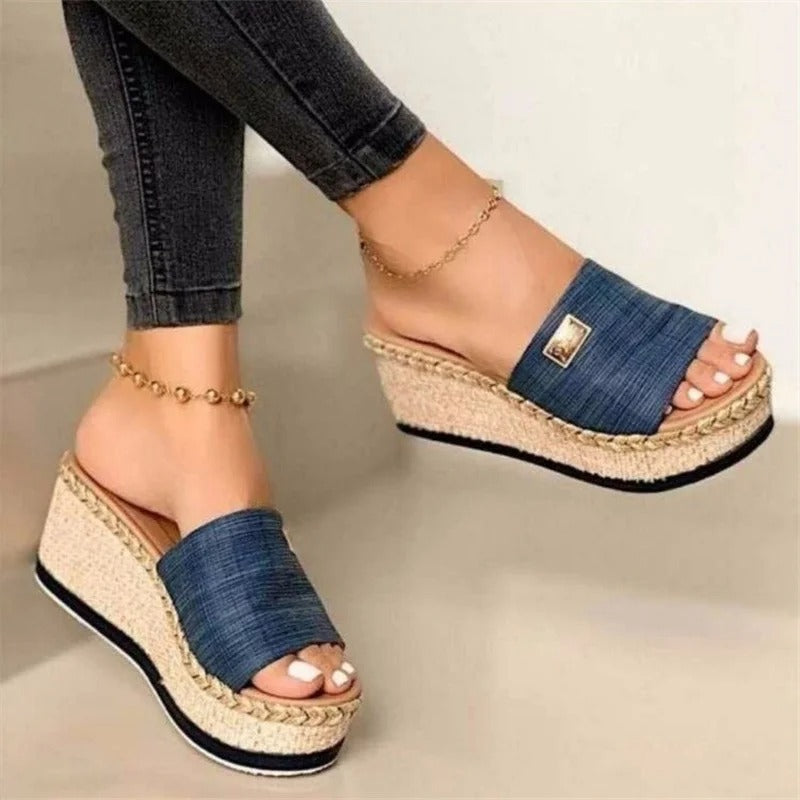 Vrouwen Sandalen Rond Teen Comfortabel - Mode Vibes