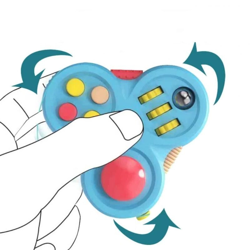 Fidgetset 4-Delig met Draaitoy en Stressballen
