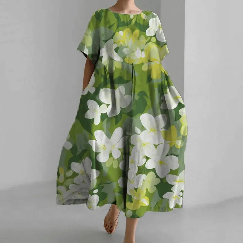 Bloemenjurk Midi Zomerjurk Vrouwelijk Model