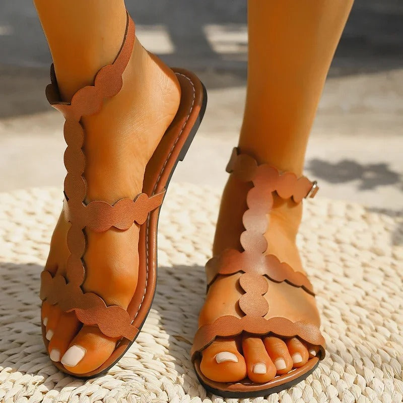 Sandalen met Hoge Hak en Brede Banden