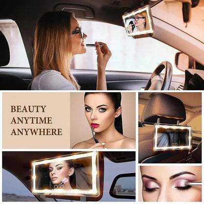 LED Auto Make-up Spiegel Dimbaar met Verlichting