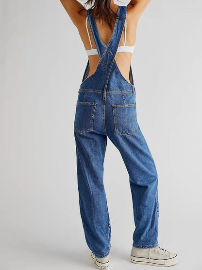 Dames Denim Tuinbroek Comfortabel Zomermodel
