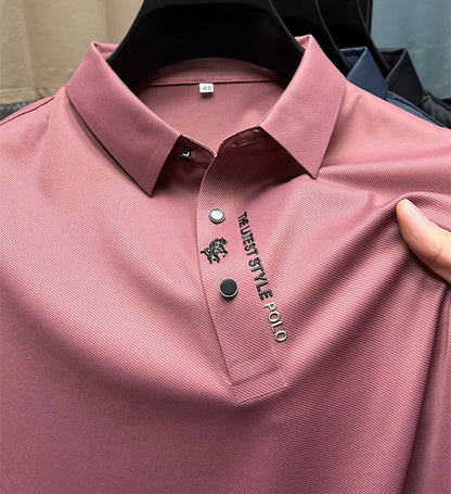 Heren Kreukvrije Polo – Comfortabele Stretch Polo T-Shirt