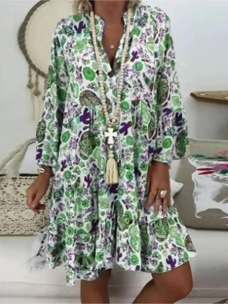 Bloemenjurk Daphne met Florale Print