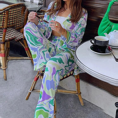 Dames Vrijetijdsset Mode Jurk en Broek