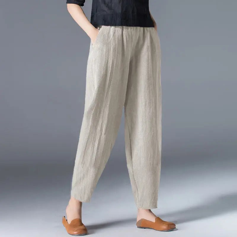 Vrouwen Broek Katoenen Bloomers Comfortabele Zomerbroek