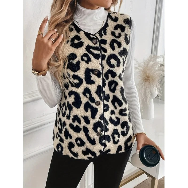 Clara | Giubbotto Elegante Motivo Leopardo