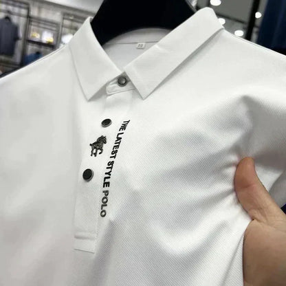 Heren Kreukvrije Polo – Comfortabele Stretch Polo T-Shirt
