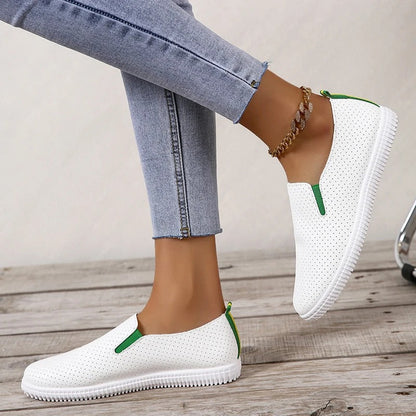 Vlakke Damesschoenen Comfortabel Leer