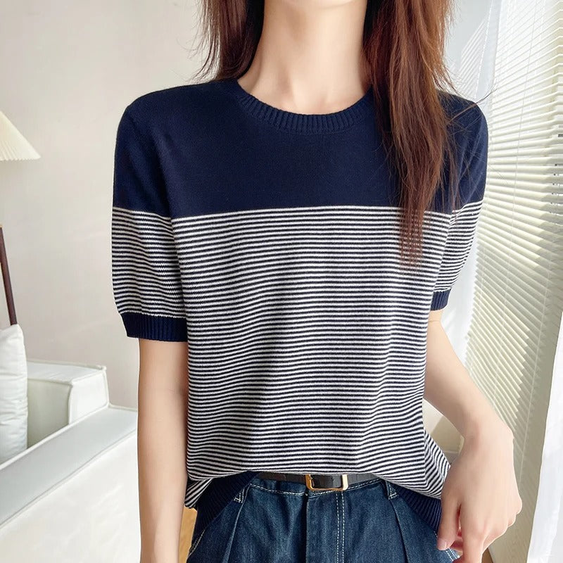Vrouwen T-shirt Korte Mouw Zomerse Stijl