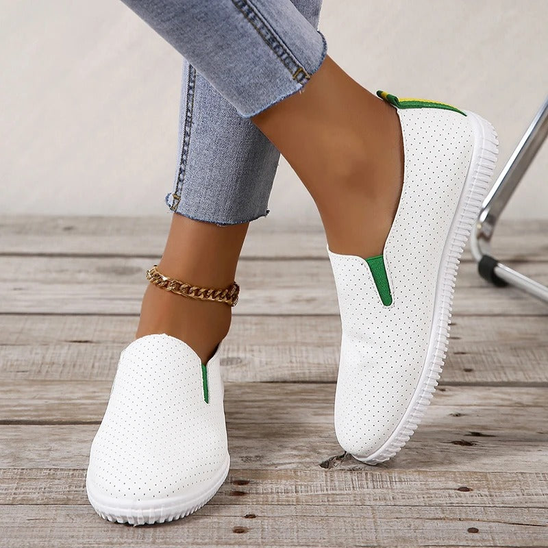 Vlakke Damesschoenen Comfortabel Leer