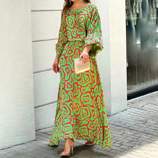 Bohemian Maxi Jurk Lange Vrouwelijke Zomerjurk