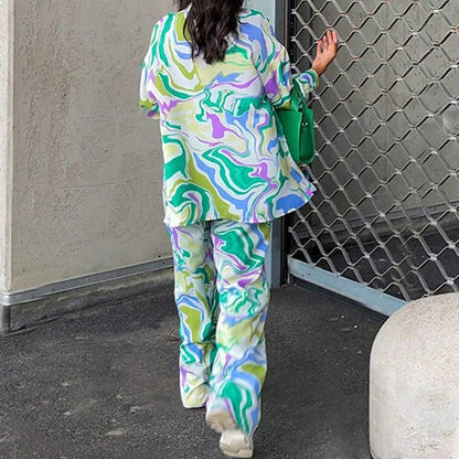Dames Vrijetijdsset Mode Jurk en Broek