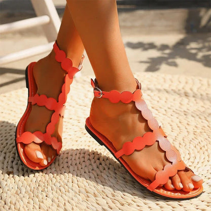 Sandalen met Hoge Hak en Brede Banden
