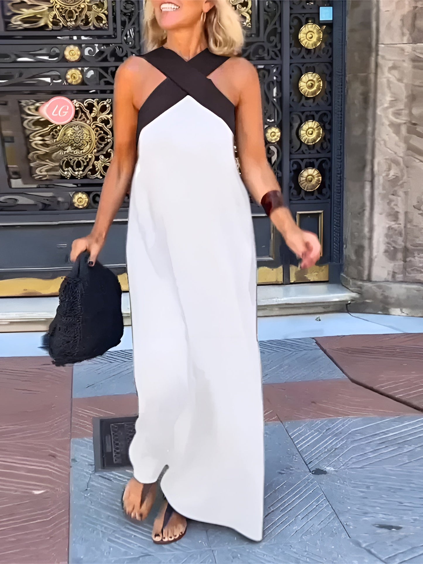 Dames Jurk Gekruist Model Elegant
