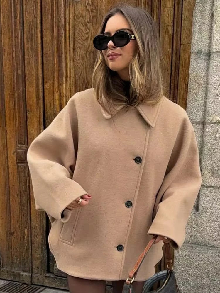 Damesjas Oversized Stijlvolle Luxe Kwaliteit