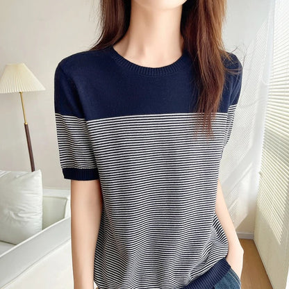 Vrouwen T-shirt Korte Mouw Zomerse Stijl