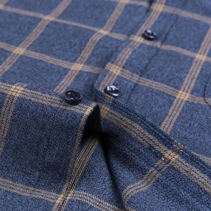 Katoenen Overhemd Geruit Heren Victor