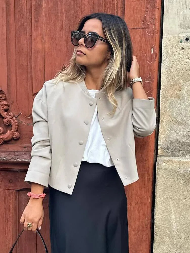 Dames Bomberjack Zomer Licht Luchtig Casual - Mode Vibes
