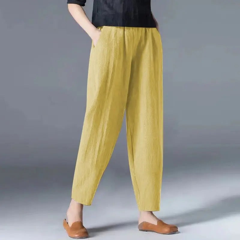 Vrouwen Broek Katoenen Bloomers Comfortabele Zomerbroek