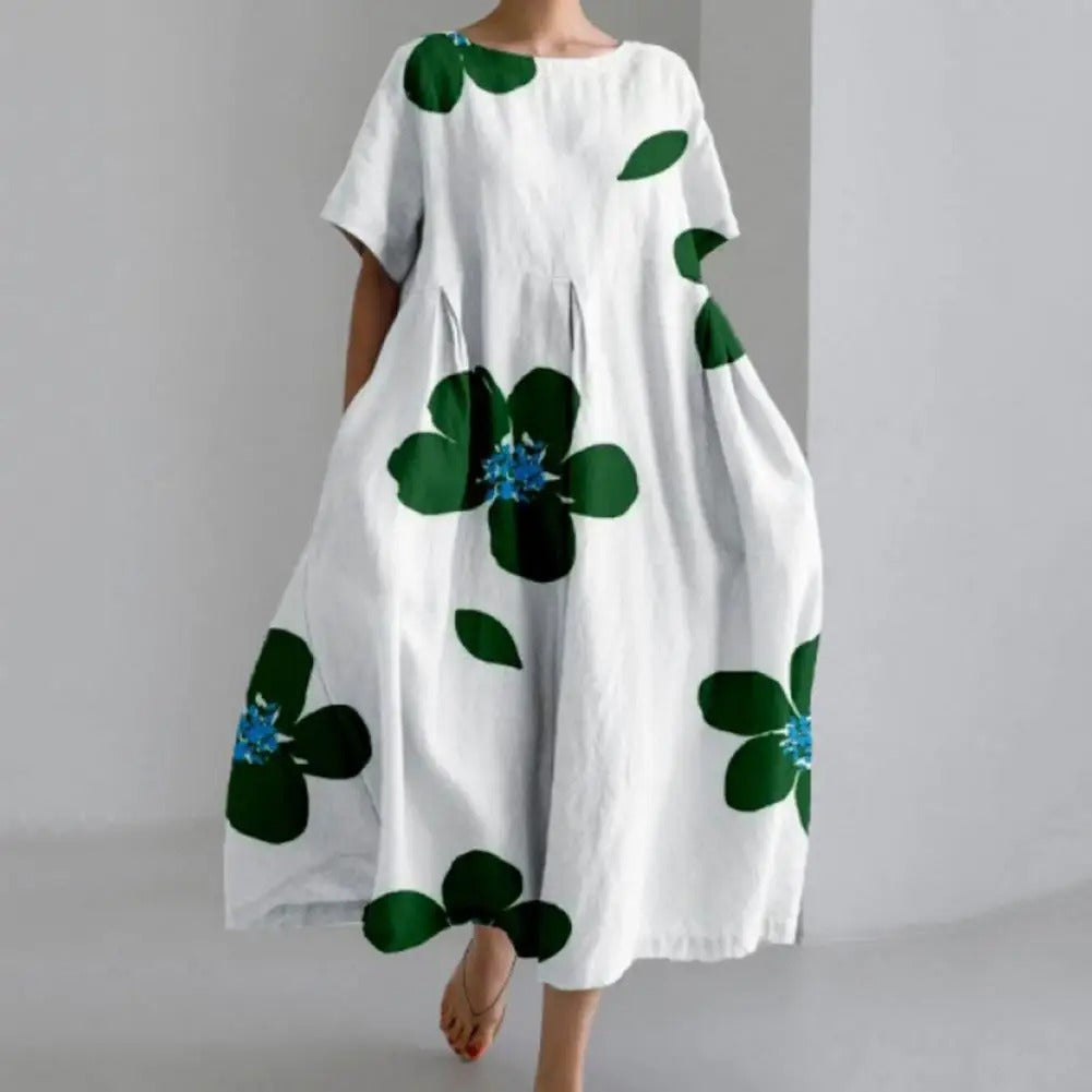 Bloemenjurk Midi Zomerjurk Vrouwelijk Model