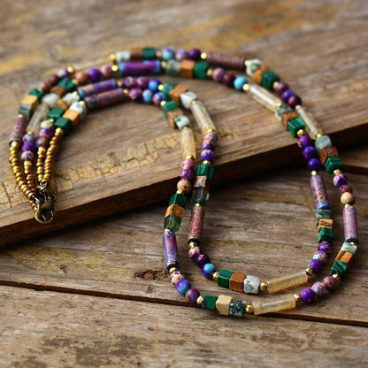 Edelsteen Ketting Choker Zilverkleurig Elegant
