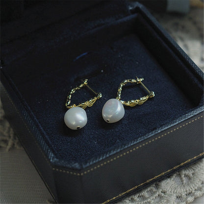 Natuurlijke Parel Oorbellen Elegante Design