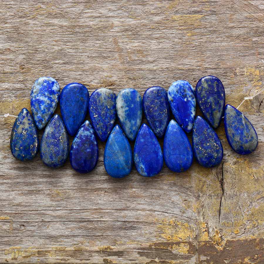 Blauwe Lapis Oorbellen met Zilveren Hanger
