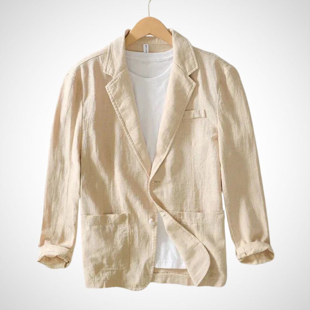 Heren Linnen Blazer Licht Katoenmix Zomerkleding
