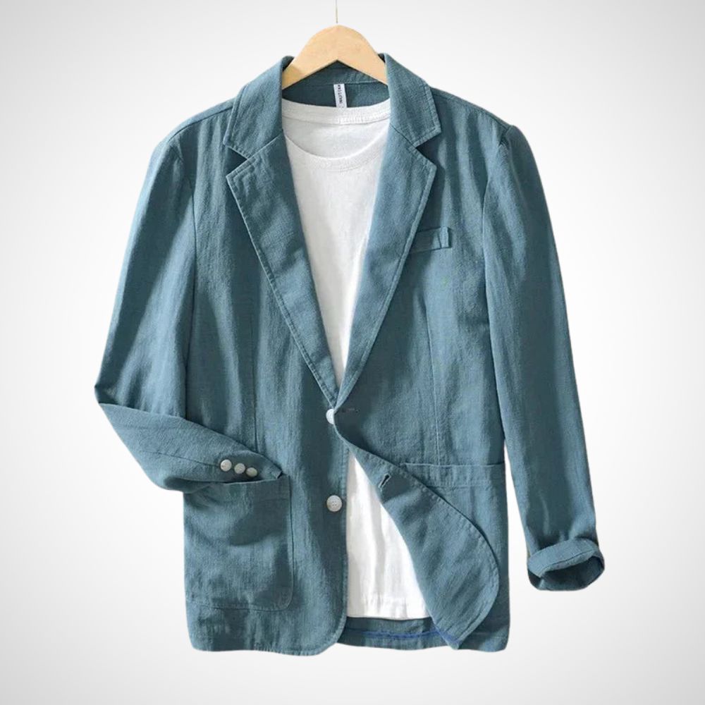 Heren Linnen Blazer Licht Katoenmix Zomerkleding