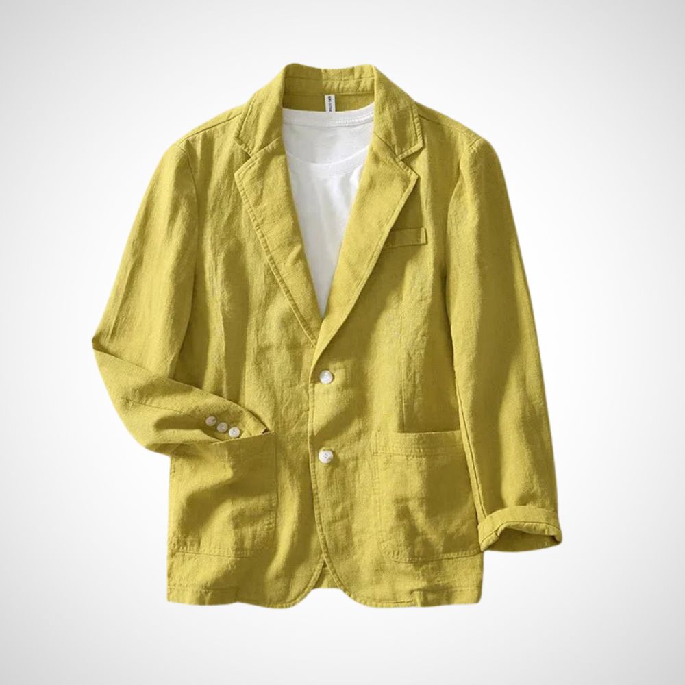 Heren Linnen Blazer Licht Katoenmix Zomerkleding