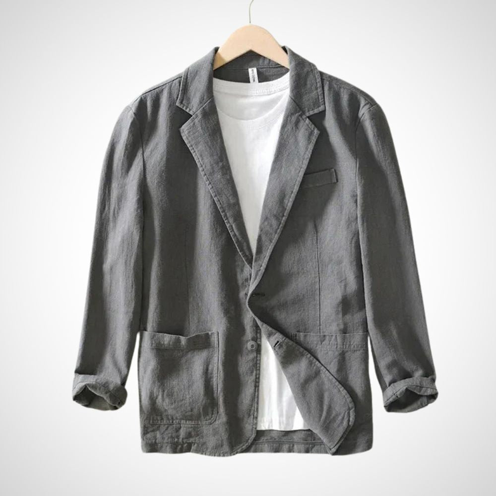Heren Linnen Blazer Licht Katoenmix Zomerkleding