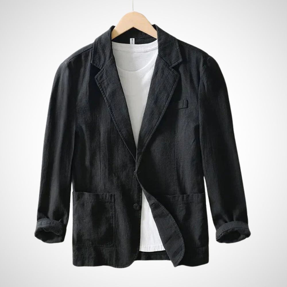 Heren Linnen Blazer Licht Katoenmix Zomerkleding - Mode Vibes