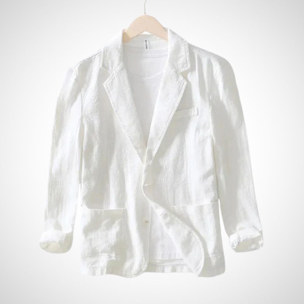 Heren Linnen Blazer Licht Katoenmix Zomerkleding