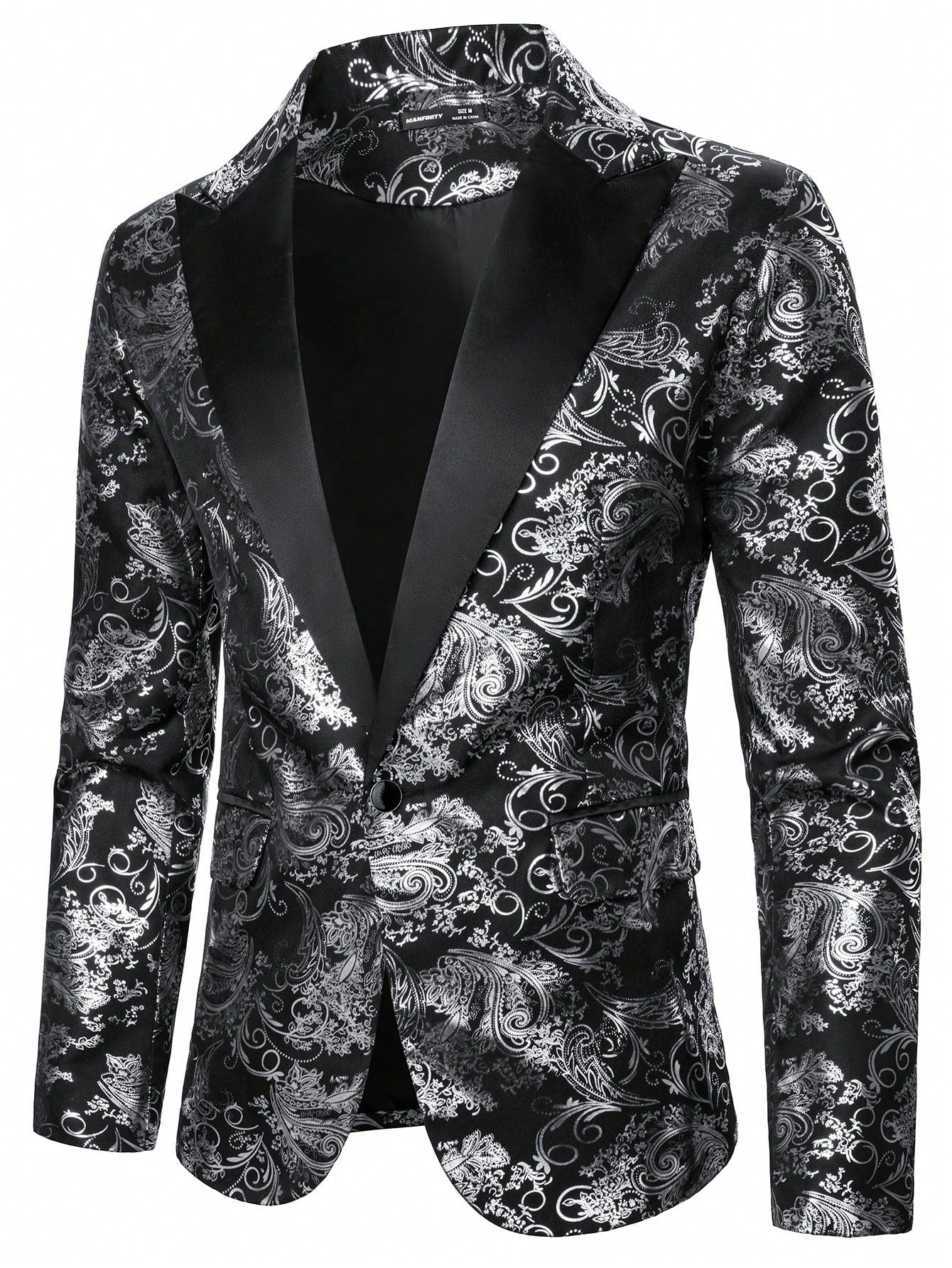 Mannen Blazer Feestelijk Paisley Patroon - Mode Vibes