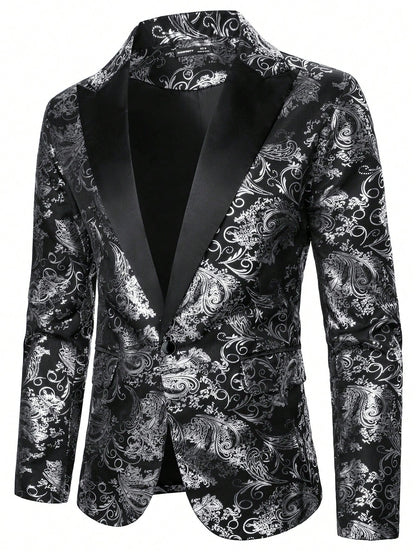Mannen Blazer Feestelijk Paisley Patroon - Mode Vibes