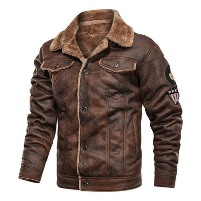 Bikerjack voor heren met zakken – Comfortabel & stijlvol leerlook jack